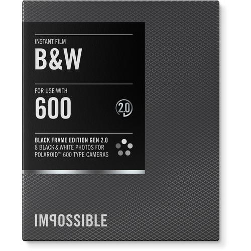 Impossible Black & White 2.0 Instant Film for Polaroid 4164, Impossible, Black, &, White, 2.0, Instant, Film, Polaroid, 4164