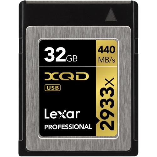 Lexar 128GB 2933x XQD 2.0 Memory Card LXQD128CRBNA2933