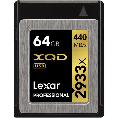 Lexar 128GB 2933x XQD 2.0 Memory Card LXQD128CRBNA2933
