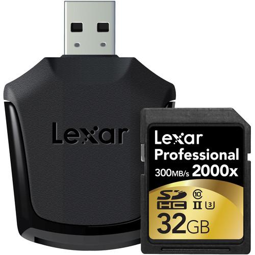 Lexar 128GB Professional 2000x UHS-II SDXC LSD128CRBNA2000R