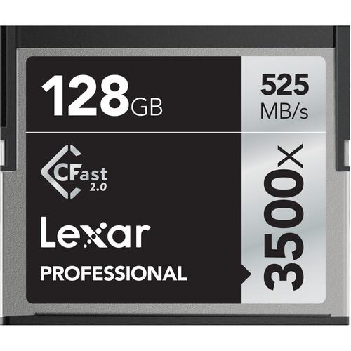 Lexar 128GB Professional 3500x CFast 2.0 Memory LC128CRBNA3500, Lexar, 128GB, Professional, 3500x, CFast, 2.0, Memory, LC128CRBNA3500