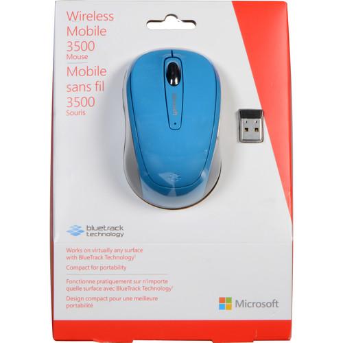 Microsoft Wireless Mobile Mouse 3500 (Cyan Blue) GMF-00274