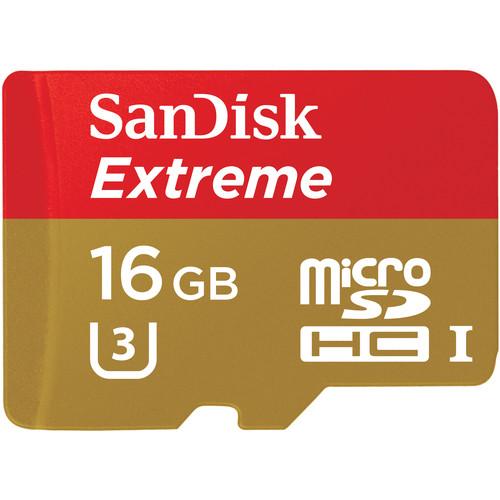 SanDisk 16GB Extreme Plus UHS-I microSDHC SDSQXSG-016G-ANCMA