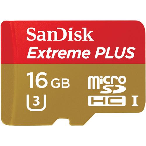 SanDisk 16GB Extreme UHS-I microSDHC Memory SDSQXNE-016G-GN6MA