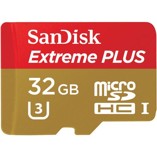 SanDisk 32GB Extreme Plus UHS-I microSDHC SDSQXSG-032G-ANCMA, SanDisk, 32GB, Extreme, Plus, UHS-I, microSDHC, SDSQXSG-032G-ANCMA,