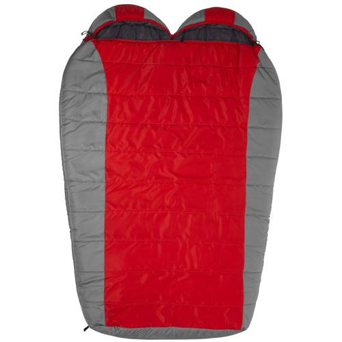 TETON Sports Tracker 2 Person Sleeping Bag (Red / Gray) 1109