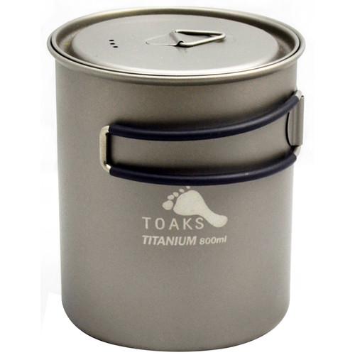 Toaks Outdoor Titanium Wide-Mouth Pot (900mL) POT-900-D130, Toaks, Outdoor, Titanium Wide-Mouth, Pot, 900mL, POT-900-D130