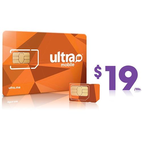 Ultra Mobile $19 International Plan with 3-Size SIM ULTRA-SIM 19, Ultra, Mobile, $19, International, Plan, with, 3-Size, SIM, ULTRA-SIM, 19