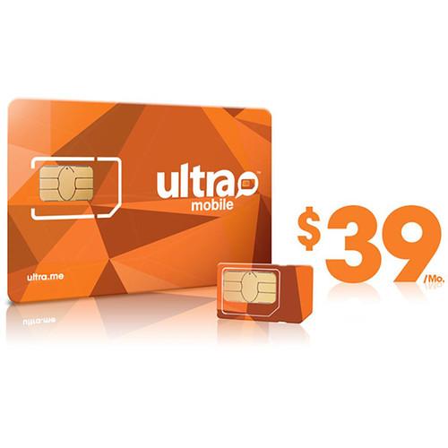 Ultra Mobile $19 International Plan with 3-Size SIM ULTRA-SIM 19