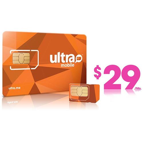 Ultra Mobile $29 International Plan with 3-Size SIM ULTRA-SIM 29