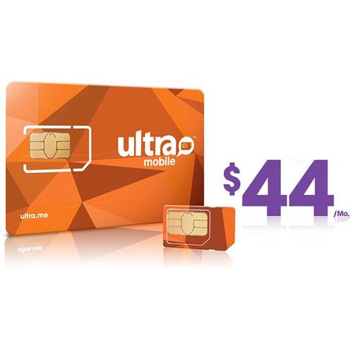 Ultra Mobile $44 4GB Data Plus Plan with 3-Size SIM ULTRA-SIM 44