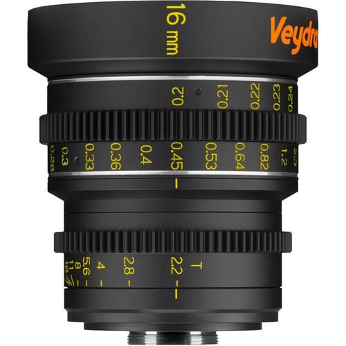 Veydra 16mm T2.2 Mini Prime Lens (C-Mount, Feet) V1-16T22CMOUNTI, Veydra, 16mm, T2.2, Mini, Prime, Lens, C-Mount, Feet, V1-16T22CMOUNTI