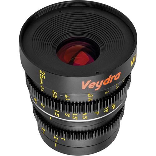 Veydra 25mm T2.2 Mini Prime Lens (C-Mount, Feet) V1-25T22CMOUNTI, Veydra, 25mm, T2.2, Mini, Prime, Lens, C-Mount, Feet, V1-25T22CMOUNTI