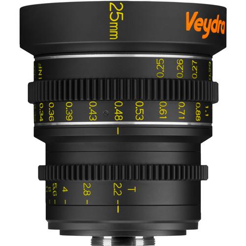 Veydra 25mm T2.2 Mini Prime Lens (C-Mount, Feet) V1-25T22CMOUNTI