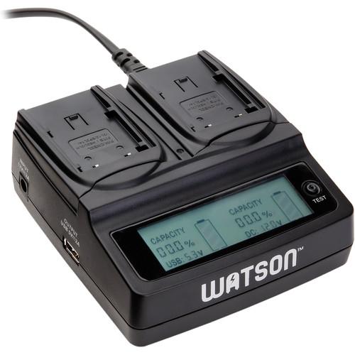 Watson Duo LCD Charger Kit with 2 Battery Adapter Plates, Watson, Duo, LCD, Charger, Kit, with, 2, Battery, Adapter, Plates,