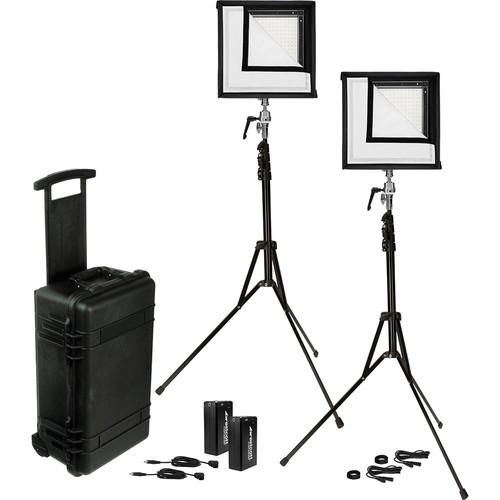 Westcott Flex Daylight LED Mat 2-Light Cine Travel Kit 7555