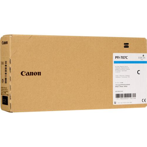 Canon PFI-707BK Black Ink Cartridge (700 ml) 9821B001AA