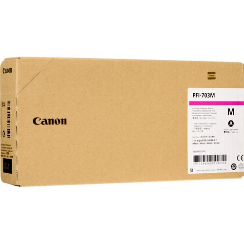 Canon PFI-707M Magenta Ink Cartridge (700 ml, 3-Pack) 9823B003AA, Canon, PFI-707M, Magenta, Ink, Cartridge, 700, ml, 3-Pack, 9823B003AA