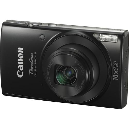 Canon PowerShot ELPH 190 IS Digital Camera (Red) 1087C001