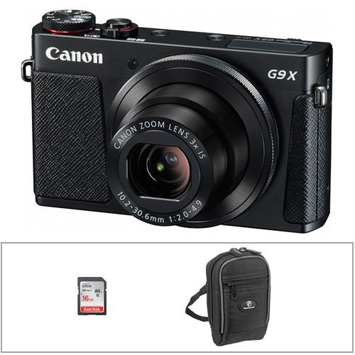 Canon PowerShot G9 X Digital Camera Basic Kit (Silver)