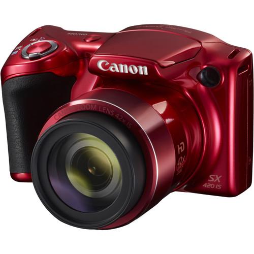 Canon PowerShot SX420 IS Digital Camera (Red) 1069C001
