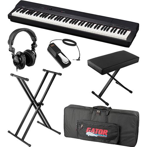 Casio PX-160 88-Key Digital Piano Essentials Bundle (Black), Casio, PX-160, 88-Key, Digital, Piano, Essentials, Bundle, Black,