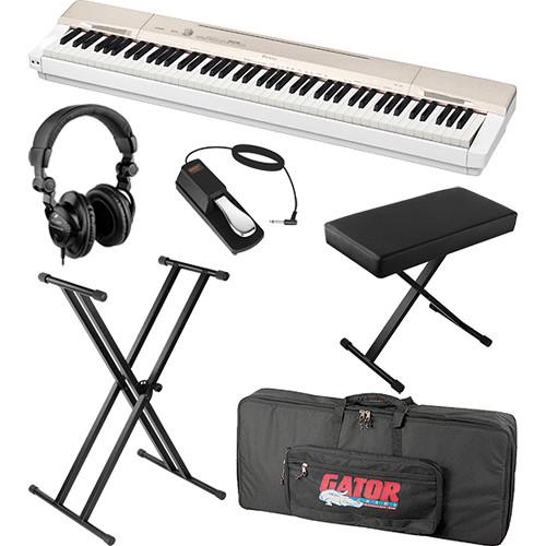 Casio PX-160 88-Key Digital Piano Essentials Bundle (Black), Casio, PX-160, 88-Key, Digital, Piano, Essentials, Bundle, Black,