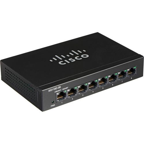 Cisco SG110D-08HP 110 Series 8-Port Unmanaged PoE SG110D-08HP-NA, Cisco, SG110D-08HP, 110, Series, 8-Port, Unmanaged, PoE, SG110D-08HP-NA