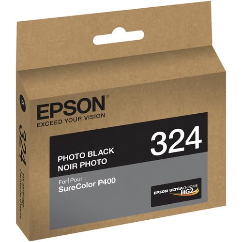 Epson T324 Photo Black UltraChrome HG2 Ink Cartridge T324120, Epson, T324, Black, UltraChrome, HG2, Ink, Cartridge, T324120,