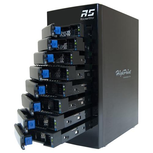 HighPoint RocketStor 6418AS Eight-Bay SAS/SATA ROCKETSTOR 6418AS