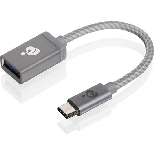 IOGEAR Charge & Sync USB-C to Type-A Adapter G2LU3CAF10-GLD