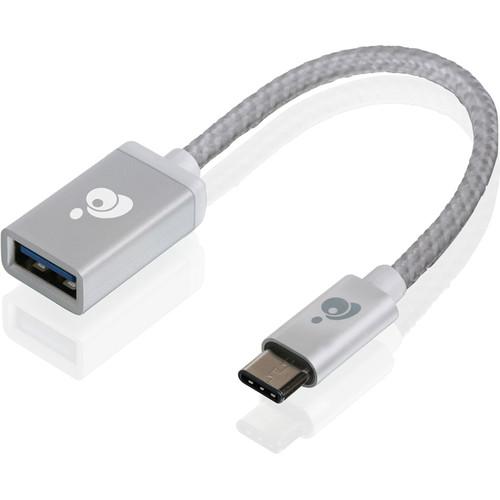 IOGEAR Charge & Sync USB-C to Type-A Adapter G2LU3CAF10-SIL, IOGEAR, Charge, &, Sync, USB-C, to, Type-A, Adapter, G2LU3CAF10-SIL