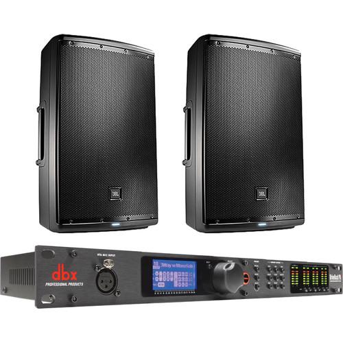 driverack pa2 with powered speakers