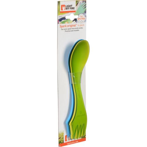 Light My Fire Spork 4-Pack (Element) S-SP-4PACK-T-ELEMENT, Light, My, Fire, Spork, 4-Pack, Element, S-SP-4PACK-T-ELEMENT,