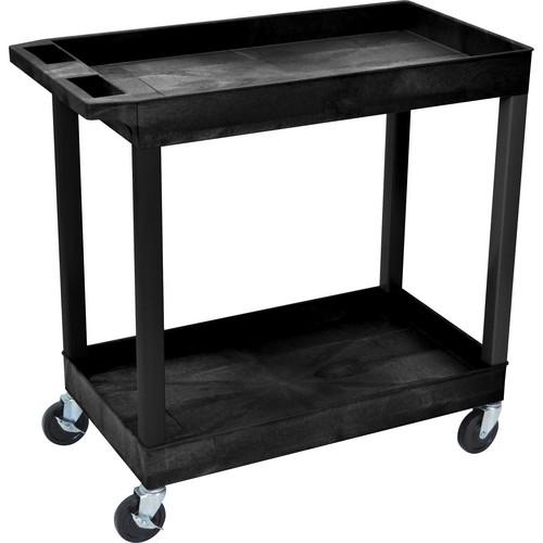 Luxor  Rolling Tub Cart (2 Shelves, Blue) EC11-BU