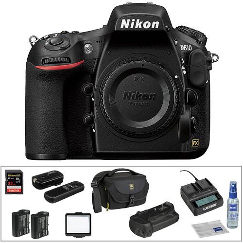 Nikon  D810 DSLR Camera Body Deluxe Kit, Nikon, D810, DSLR, Camera, Body, Deluxe, Kit, Video