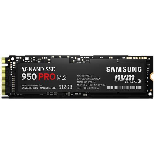 Samsung 512GB 950 Pro M.2 NVMe Internal SSD MZ-V5P512BW, Samsung, 512GB, 950, Pro, M.2, NVMe, Internal, SSD, MZ-V5P512BW,