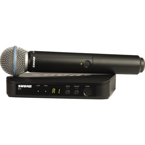 Shure BLX24 Handheld Wireless System With Beta 58A BLX24/B58-H10