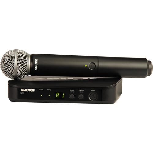 Shure BLX24 Vocal Wireless System With SM58 Mic BLX24/SM58-H9, Shure, BLX24, Vocal, Wireless, System, With, SM58, Mic, BLX24/SM58-H9