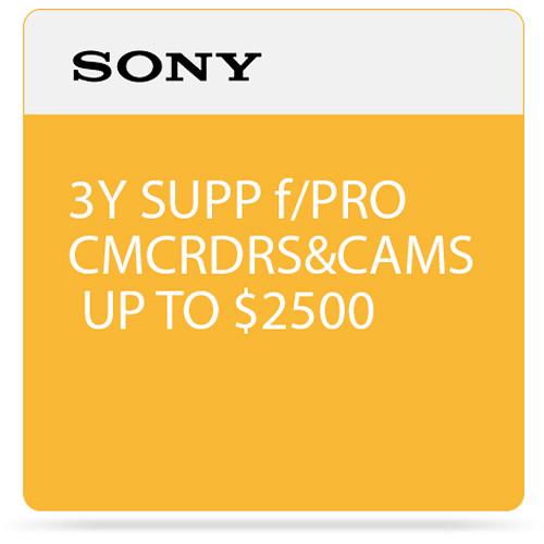 Sony 3-Year SupportNET Depot Service Plan for Cameras SPSCC3DP3