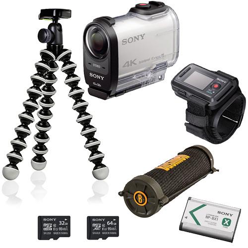 Sony FDR-X1000V 4K Action Cam Beginners Kit with Live View