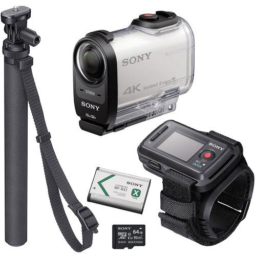 Sony FDR-X1000V 4K Action Cam Camping Kit with Live View Remote