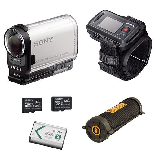 Sony HDR-AS200V HD Action Cam Bicycle Kit with Live View Remote