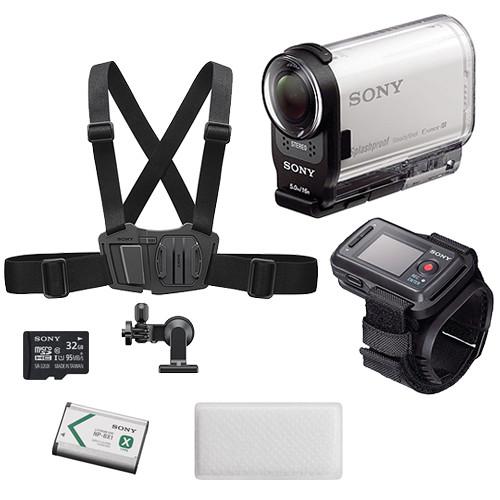 Sony HDR-AS200V HD Action Cam Bicycle Kit with Live View Remote