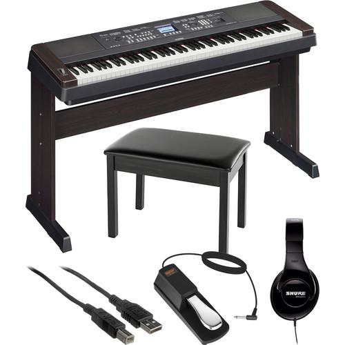 Yamaha DGX-650 Portable Grand Digital Piano Essentials Bundle