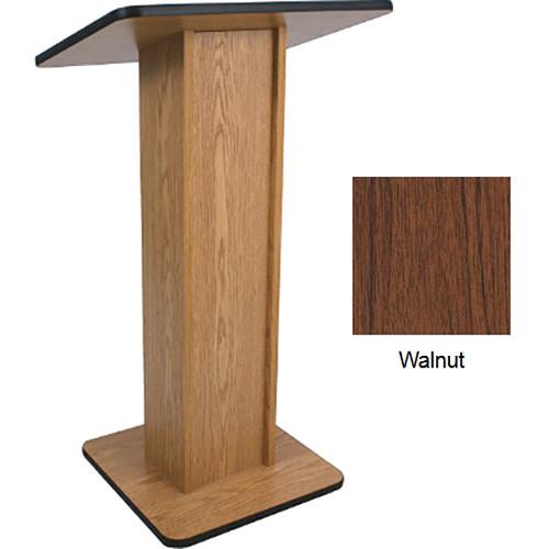 AmpliVox Sound Systems Elite Pedestal Lectern (Walnut) W355-WT, AmpliVox, Sound, Systems, Elite, Pedestal, Lectern, Walnut, W355-WT