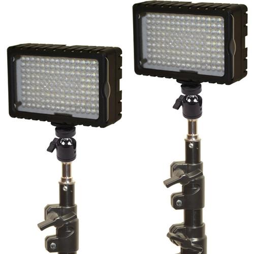 Bescor LED-125 Daylight Studio 2 Light Kit LED-125K