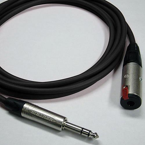 Canare Starquad TRSM-TRSF Extension Cable (Red, 6') CATMF006RD