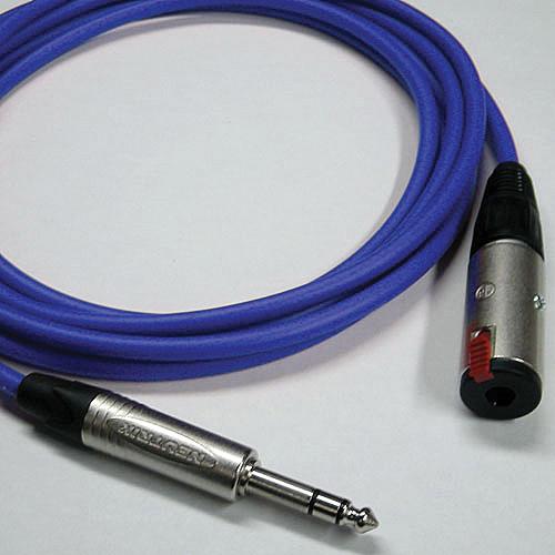 Canare Starquad TRSM-TRSF Extension Cable (Red, 6') CATMF006RD