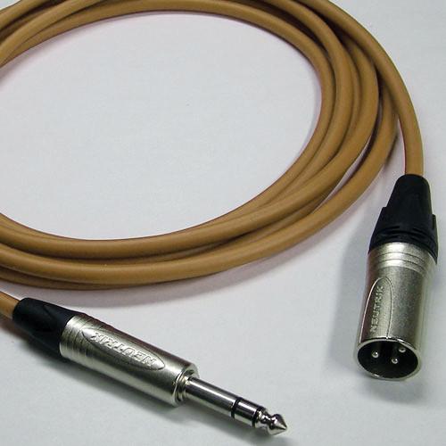 Canare Starquad XLRM-TRSM Cable (Brown, 3') CATMXM003BRN